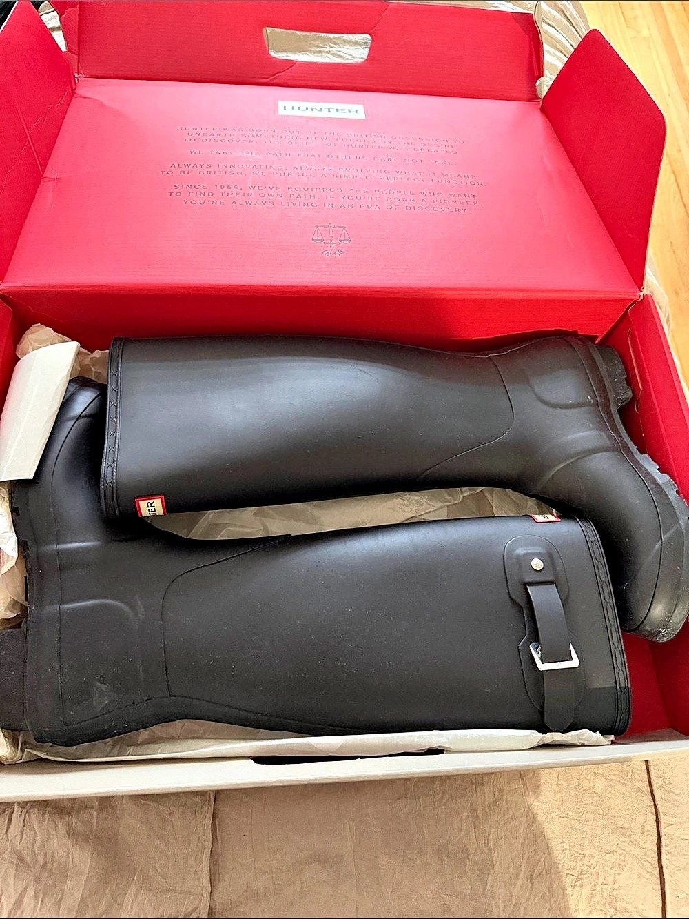 Hunter Original Tall Black Rain Boots US 9